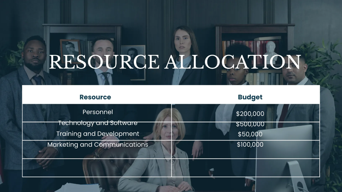 Free Law Firm Project Presentation Template to Edit Online