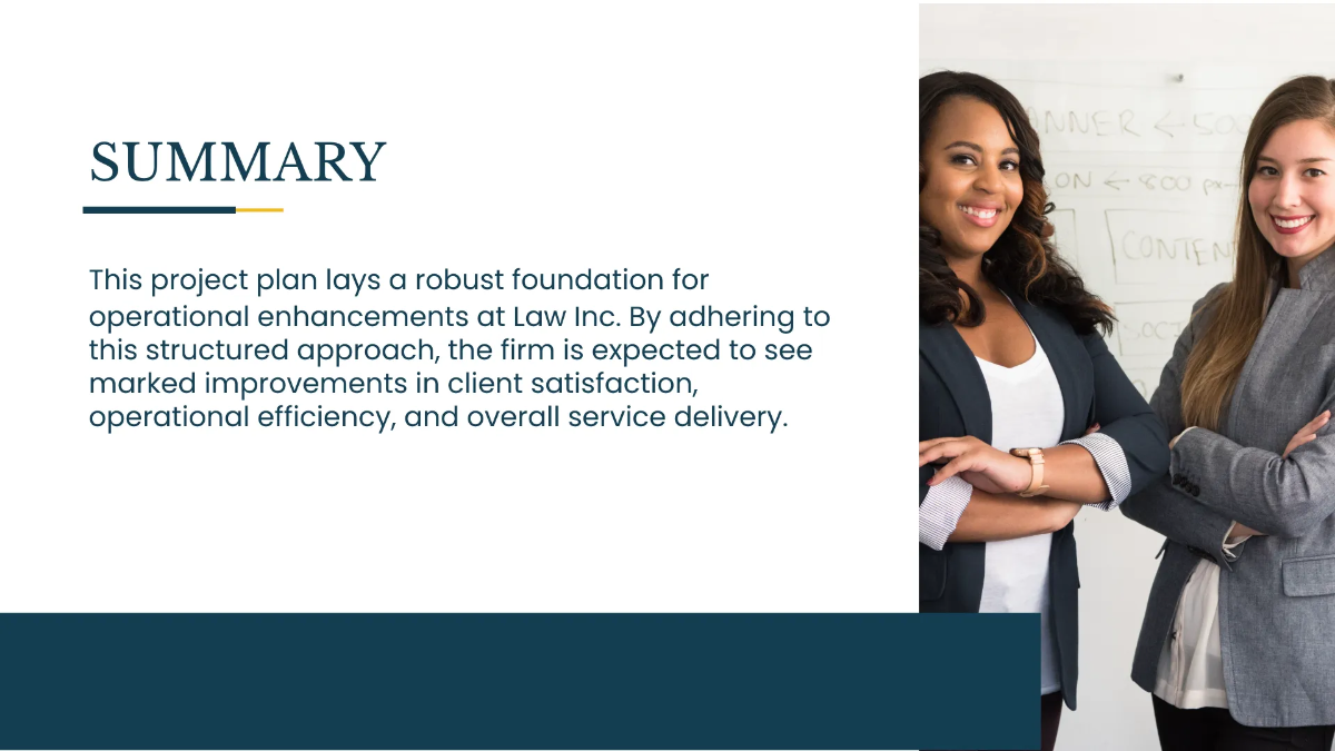 Free Law Firm Project Presentation Template to Edit Online