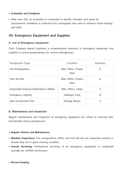Free Architecture Emergency Procedure Template to Edit Online