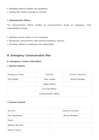Free Architecture Emergency Procedure Template to Edit Online