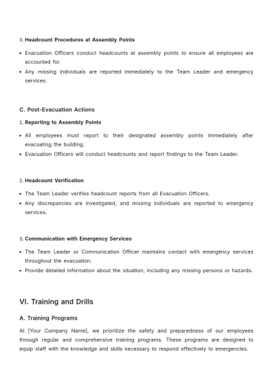 Free Architecture Emergency Procedure Template to Edit Online