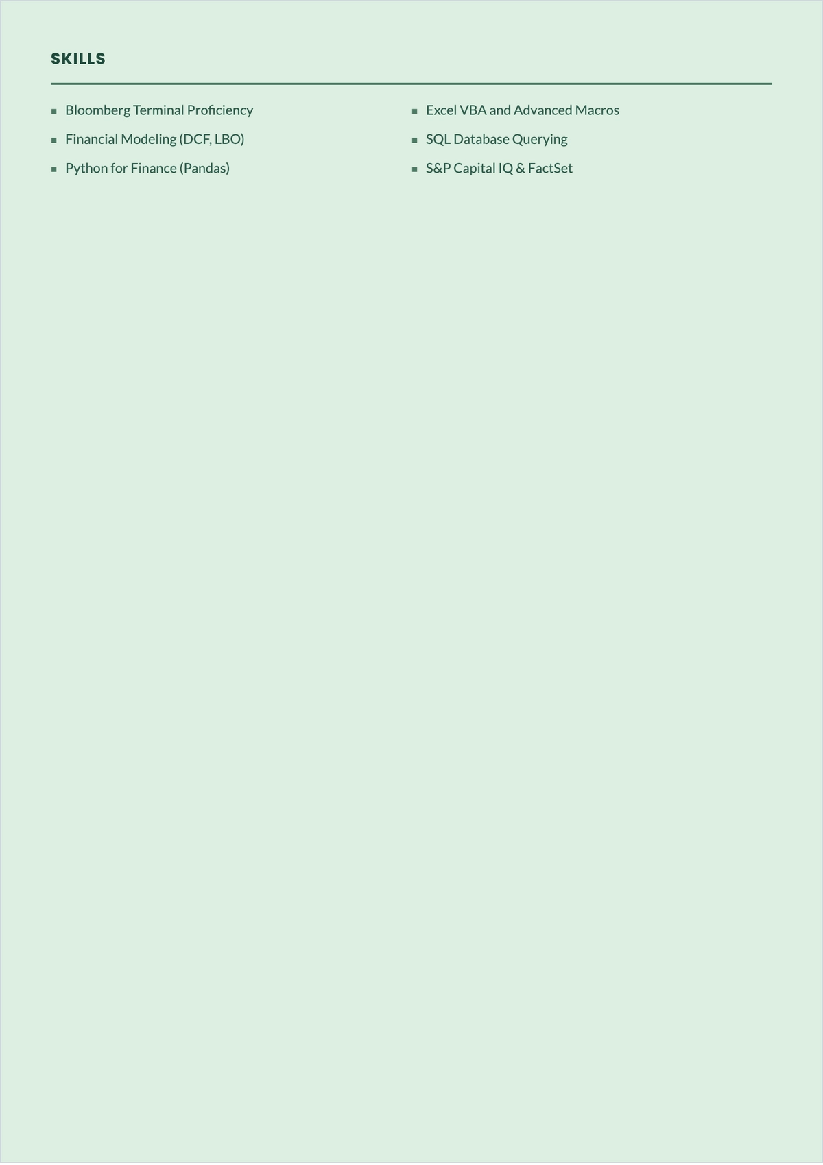 Free Undergraduate Student ATS Resume Template, AI Resume Builder