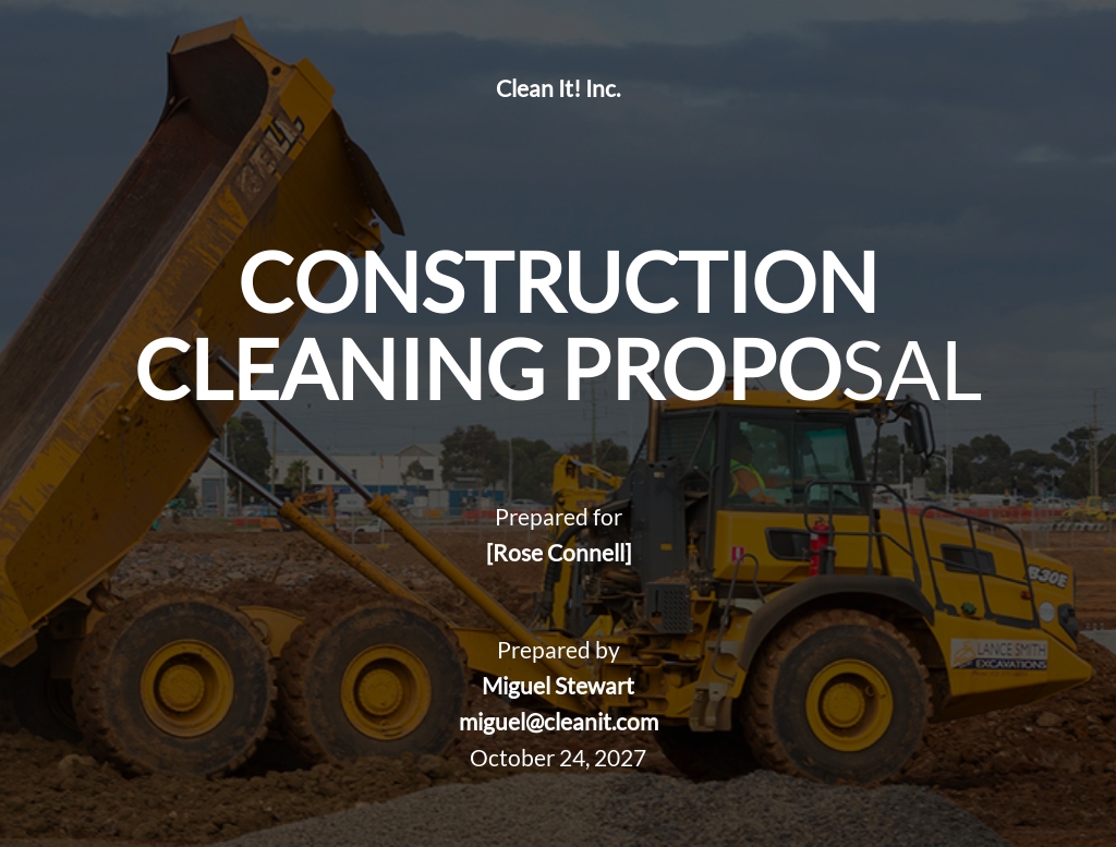 20  FREE Cleaning Proposal Templates Edit Download Template net