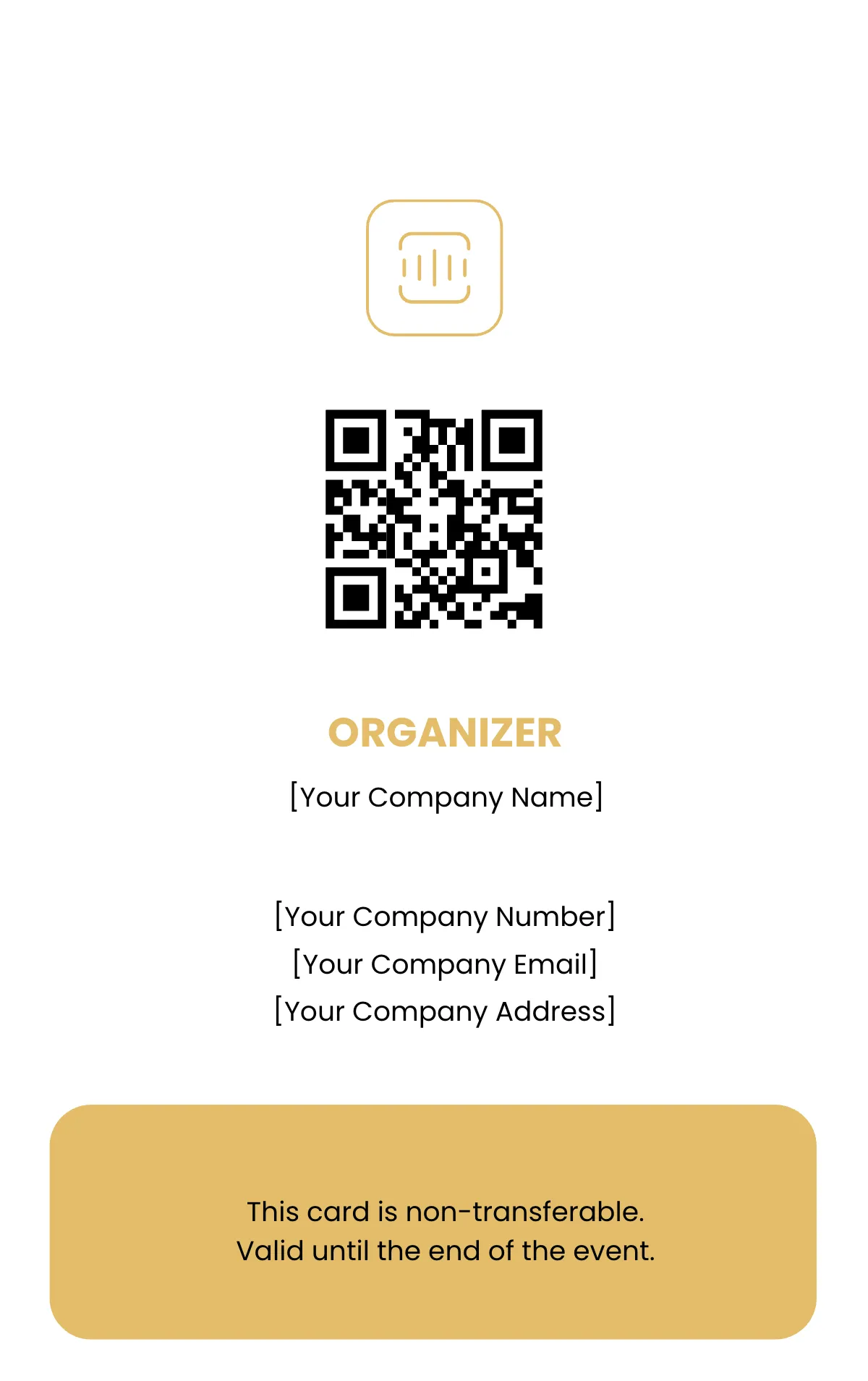 Free Concert ID Card Template to Edit Online