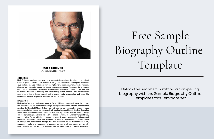 Sample Biography Outline Template