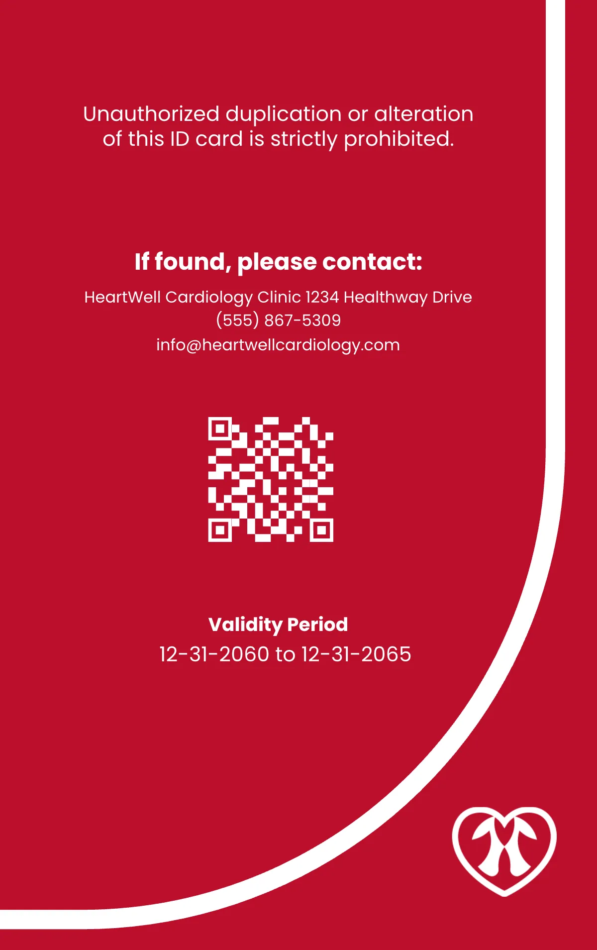 Free Cardiologist ID Card Template to Edit Online