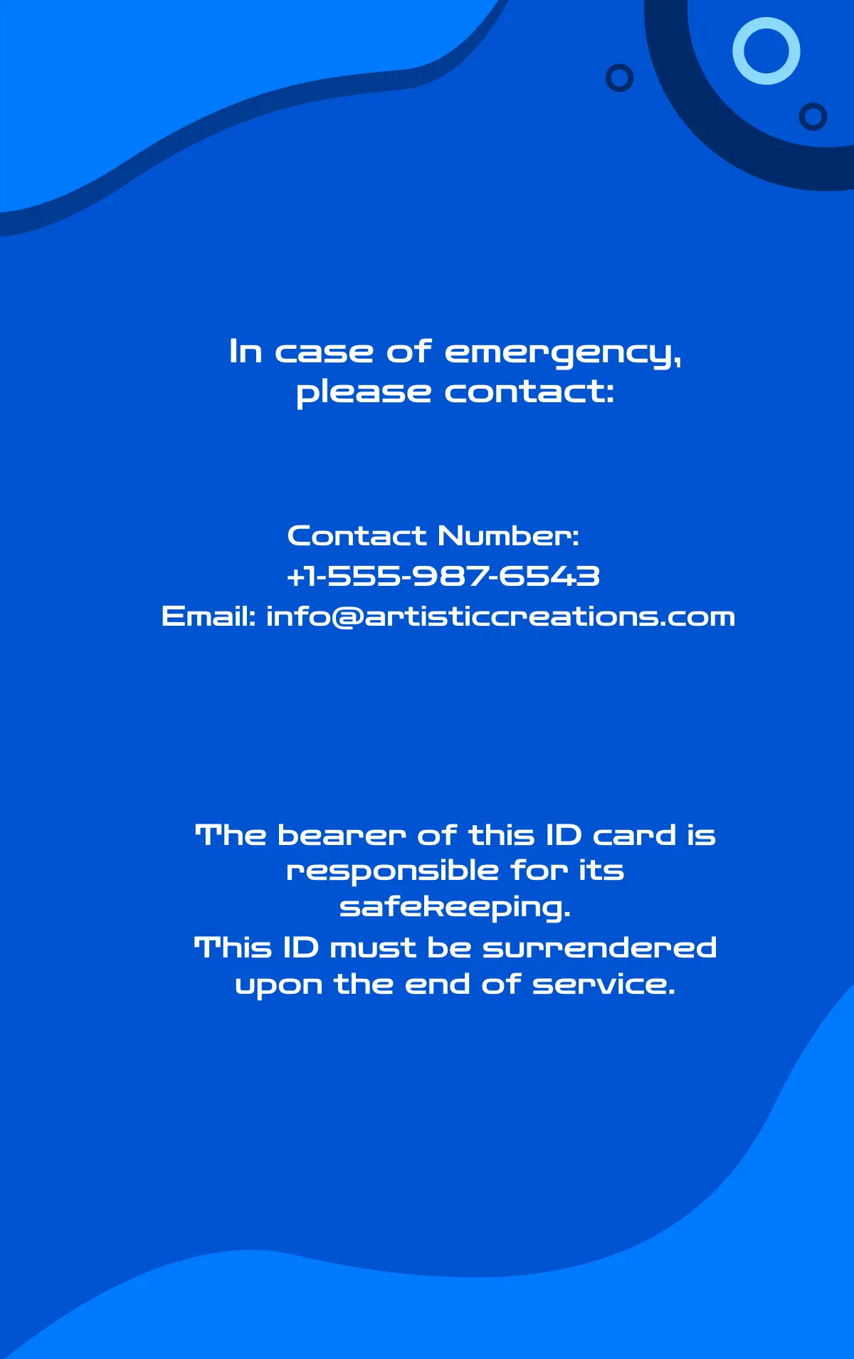 Free Fun Feels ID Card Template to Edit Online