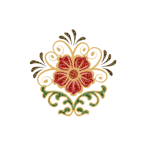 Batik Flower Element
