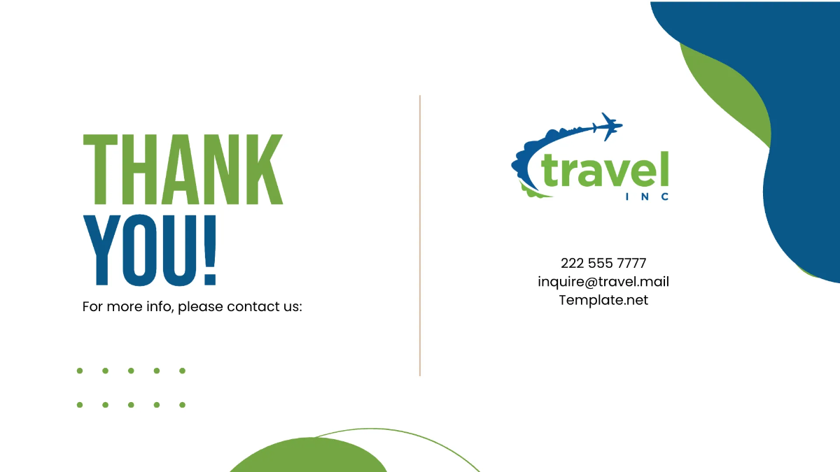 Free Travel Agency Business Presentation Template to Edit Online