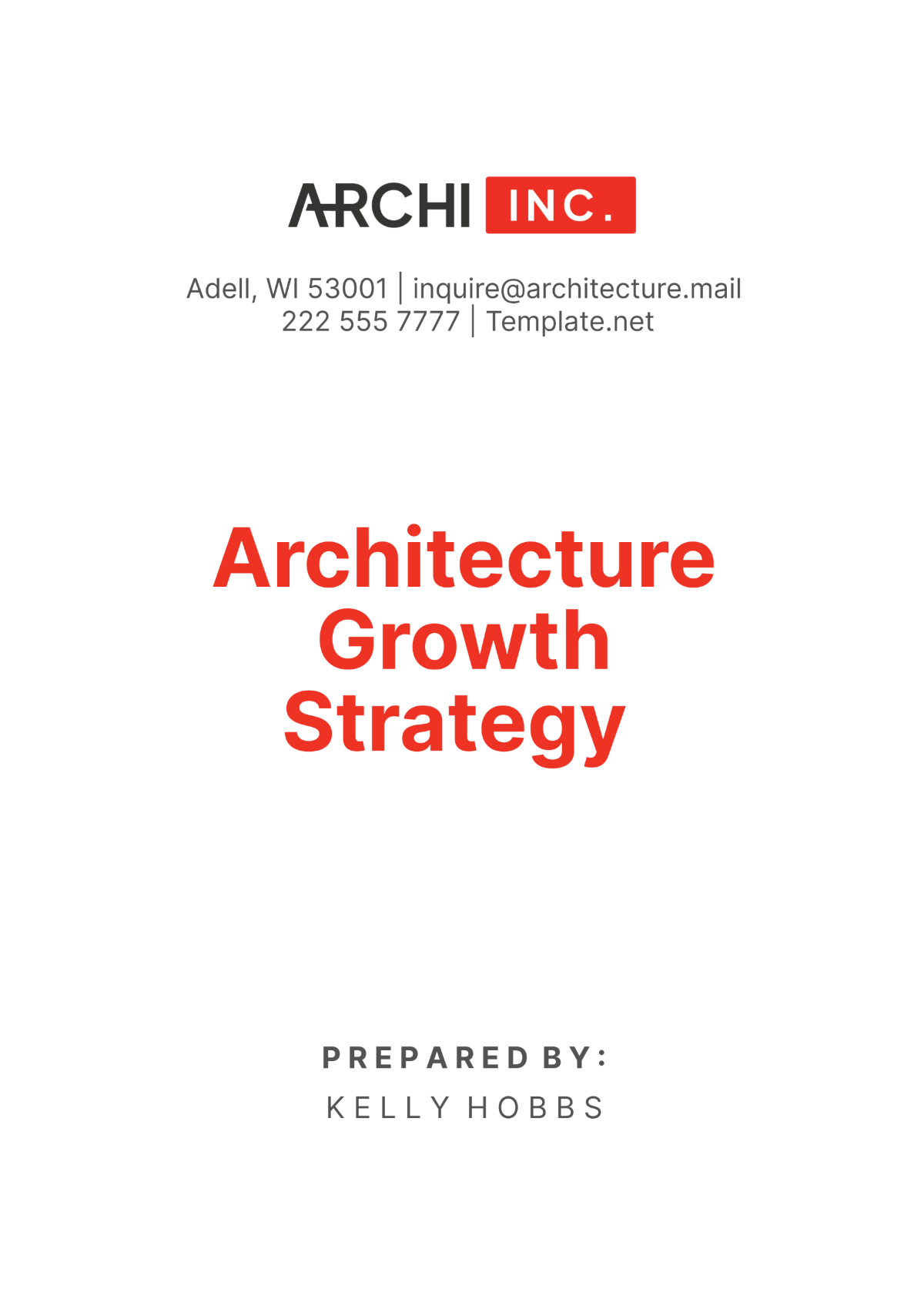 Architecture Growth Strategy Template - Edit Online & Download