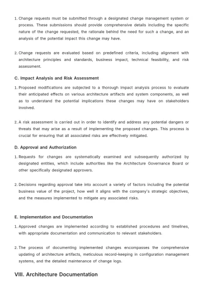 Free Architecture Policy and Procedure Template to Edit Online