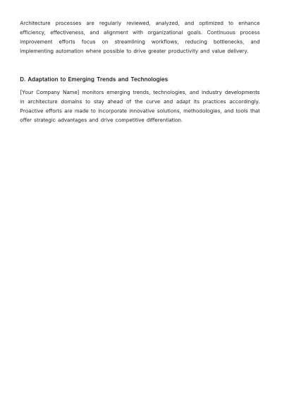 Free Architecture Policy and Procedure Template to Edit Online