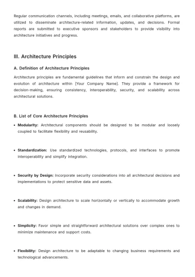 Free Architecture Policy and Procedure Template to Edit Online