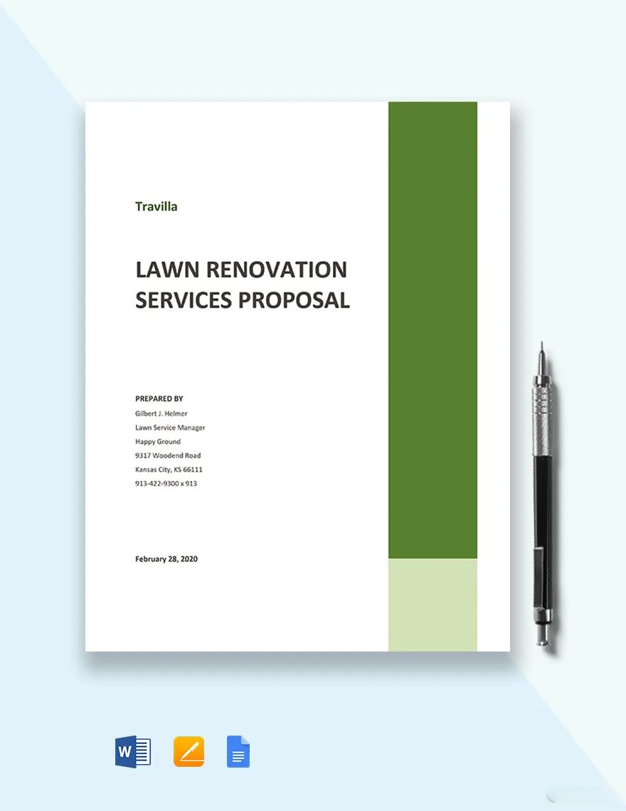 Lawn Services Proposal Template