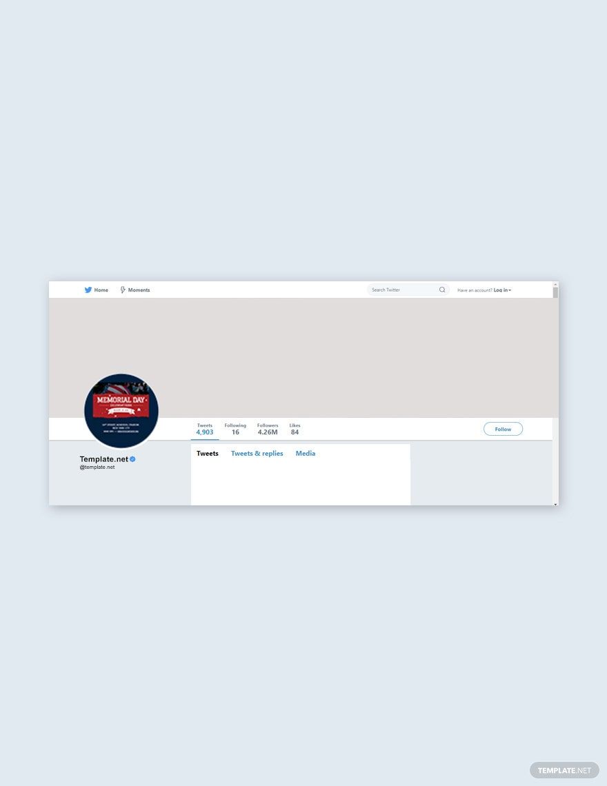 Memorial Day Twitter Profile Photo Template