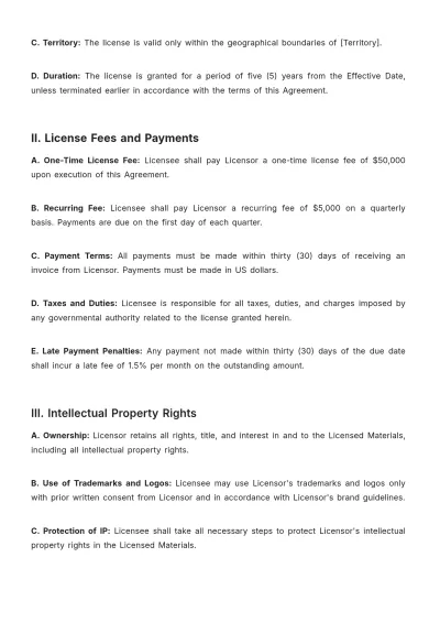 Free Architecture Licensing Agreement Template to Edit Online