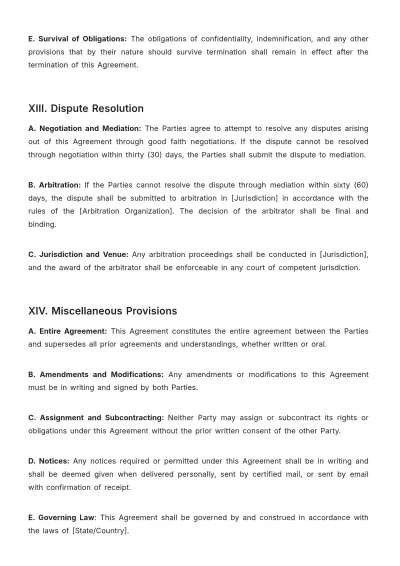 Free Construction Architecture Services Agreement Template to Edit Online