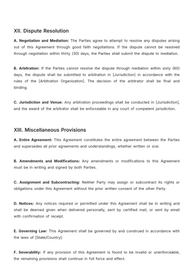 Free Hotel Agency Contract Template to Edit Online