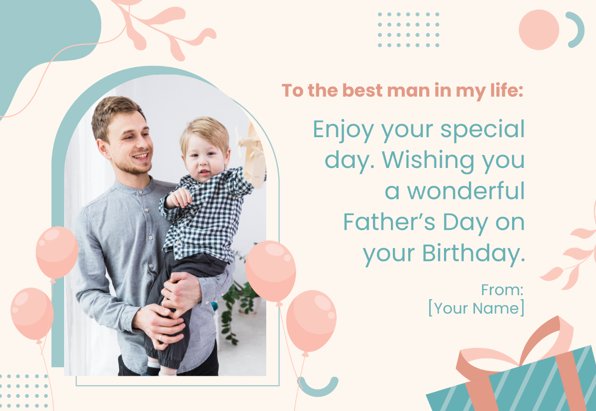 Father's Day Birthday Card