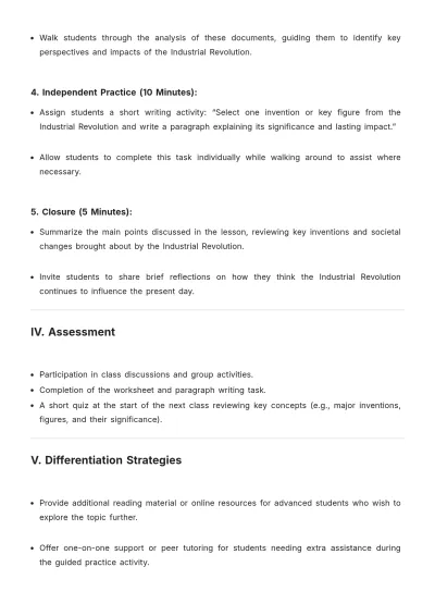 Free High School Lesson Plan Template to Edit Online