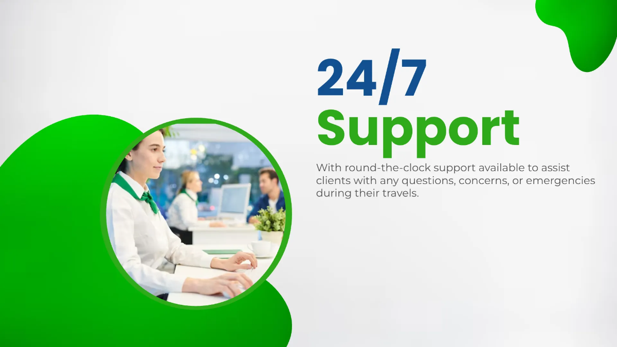 Free Travel Agency Professional Presentation Template to Edit Online