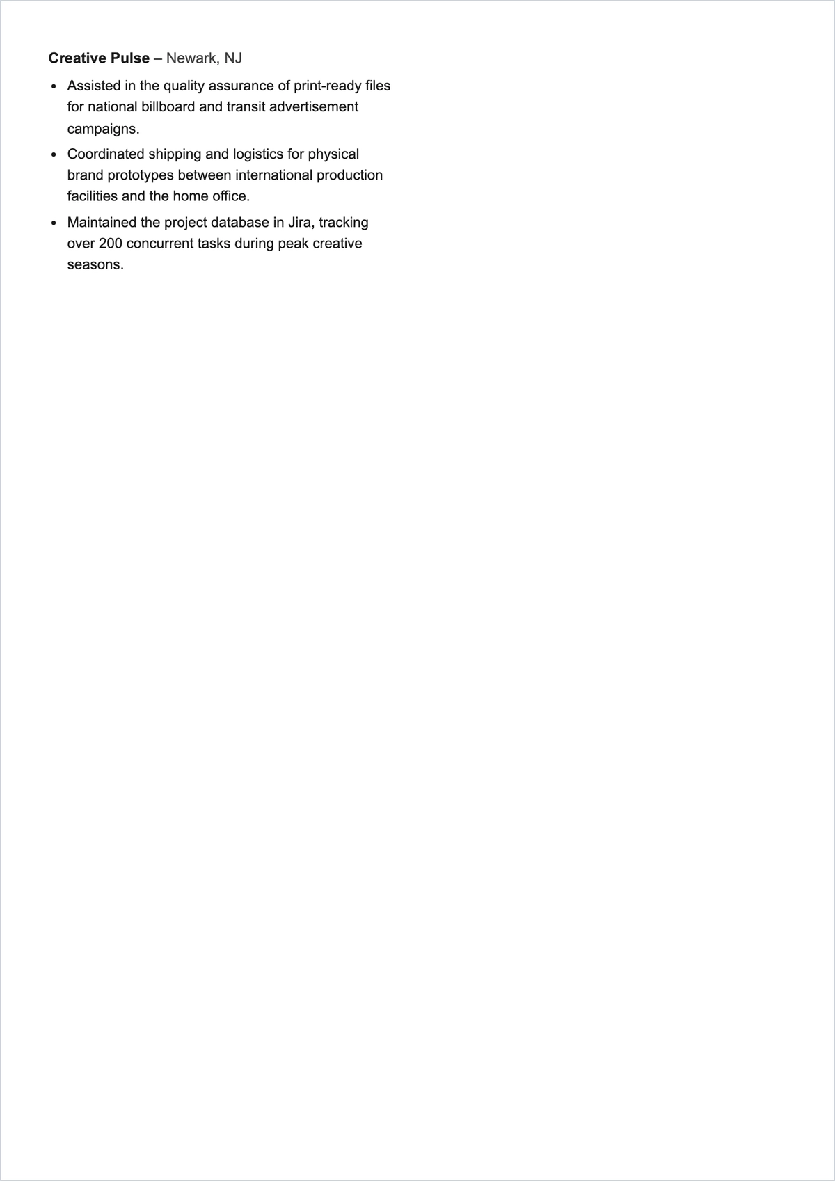 Free Project Coordinator Graphic Designer Resume Template to Edit Online