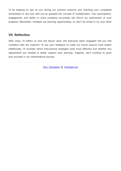 Free Elementary Lesson Plan Template to Edit Online