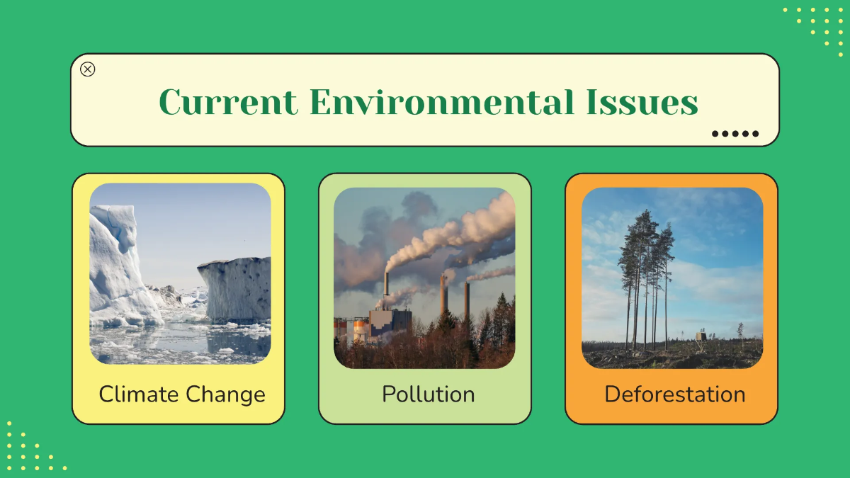 Free World Environment Day Presentation for Students Template to Edit Online