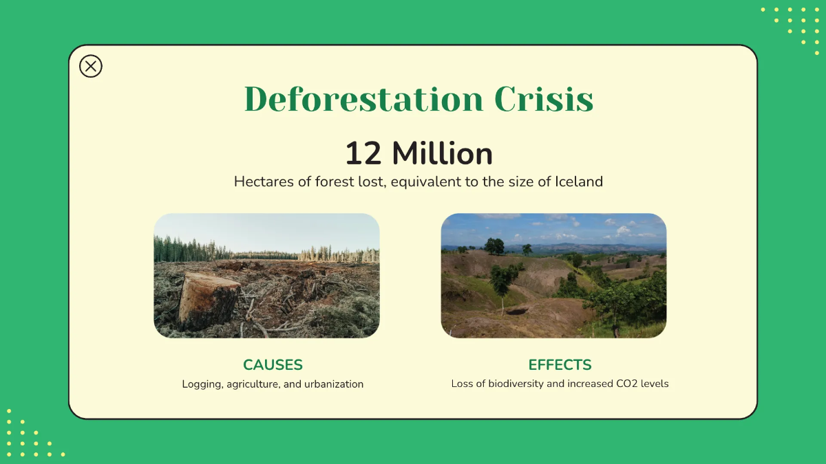 Free World Environment Day Presentation for Students Template to Edit Online