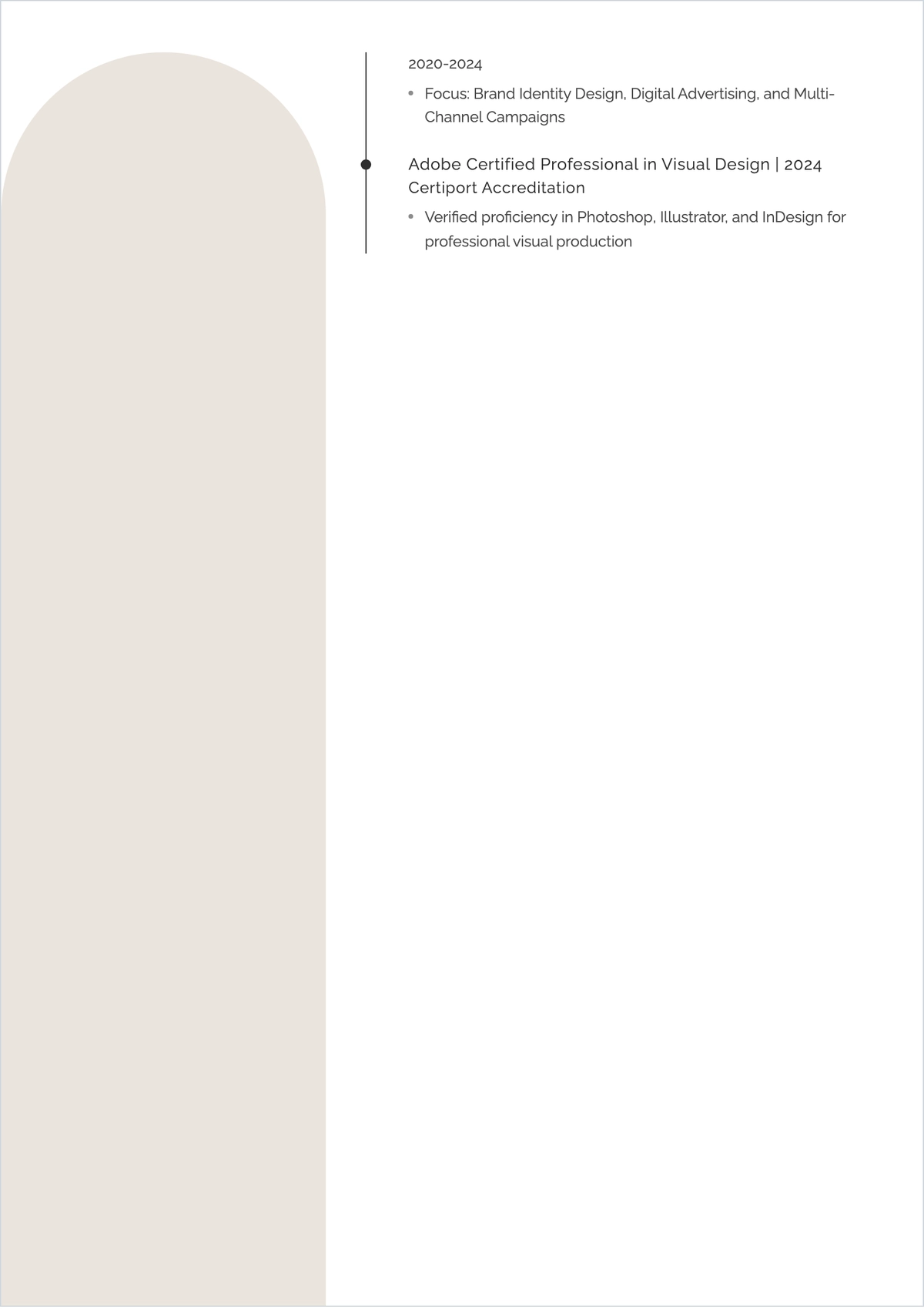Free Graphic Designer Fresher Resume to Edit Online