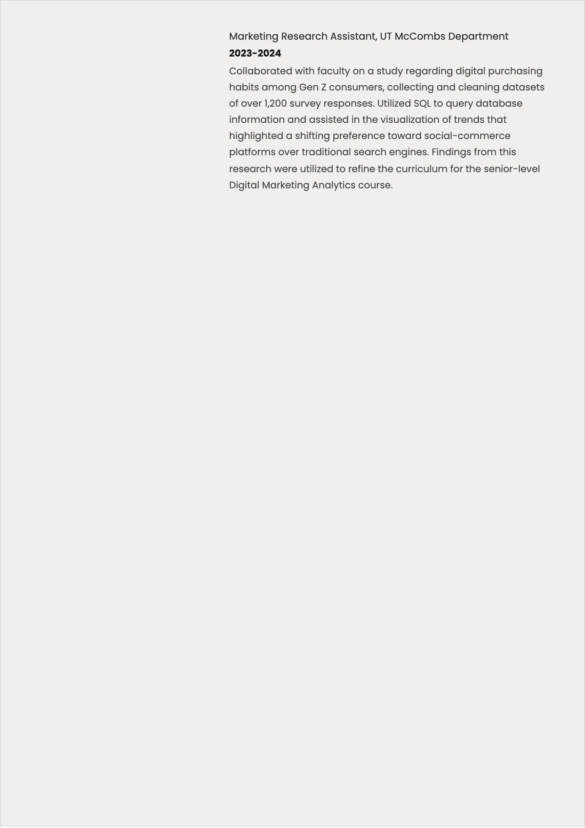Free Digital Marketing Fresher ATS Resume Template, AI Resume Builder