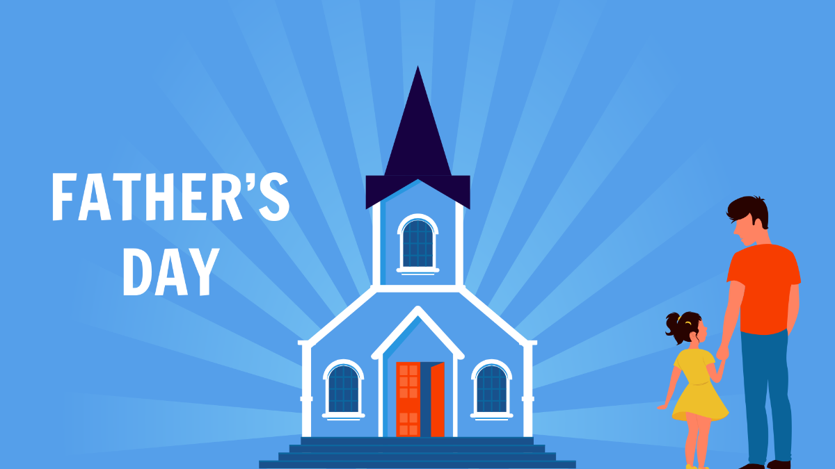 Free Father's Day Church Background Template