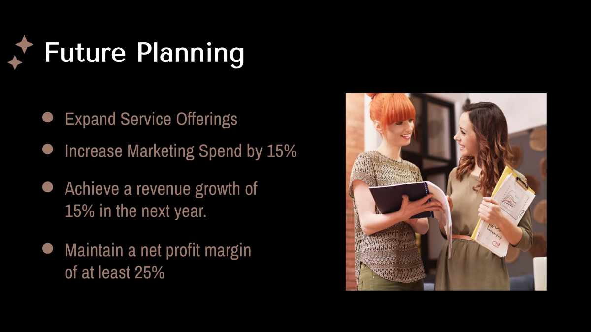 Free Salon Finance Presentation Template to Edit Online