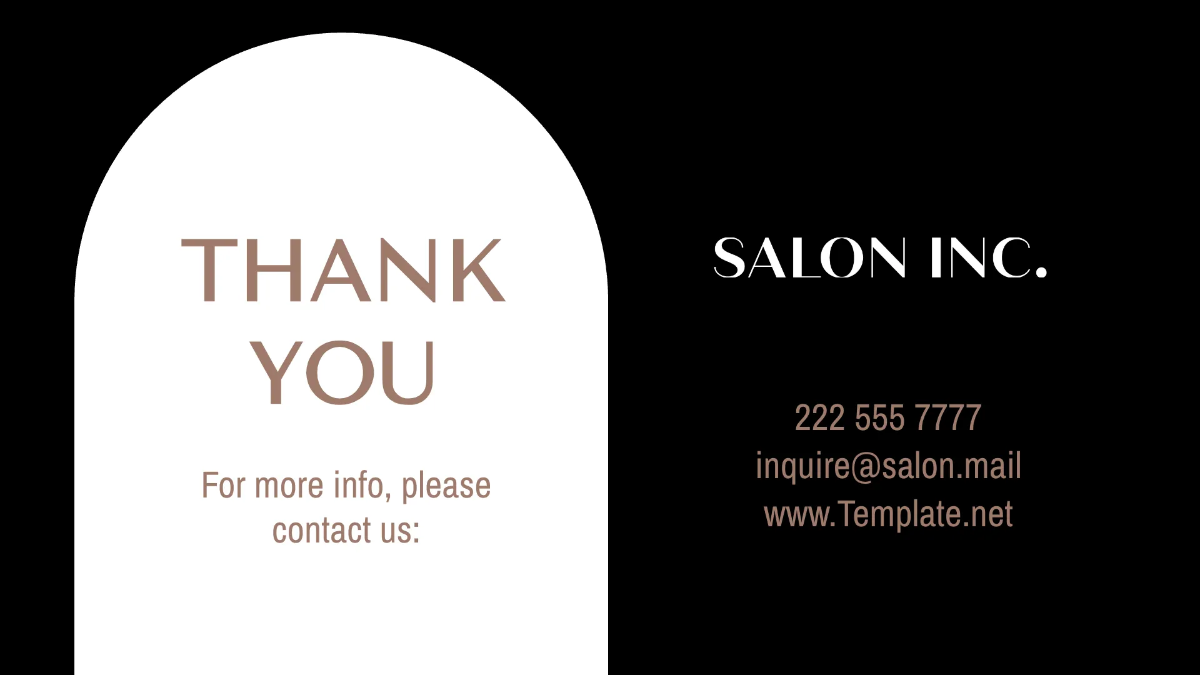 Free Salon Finance Presentation Template to Edit Online