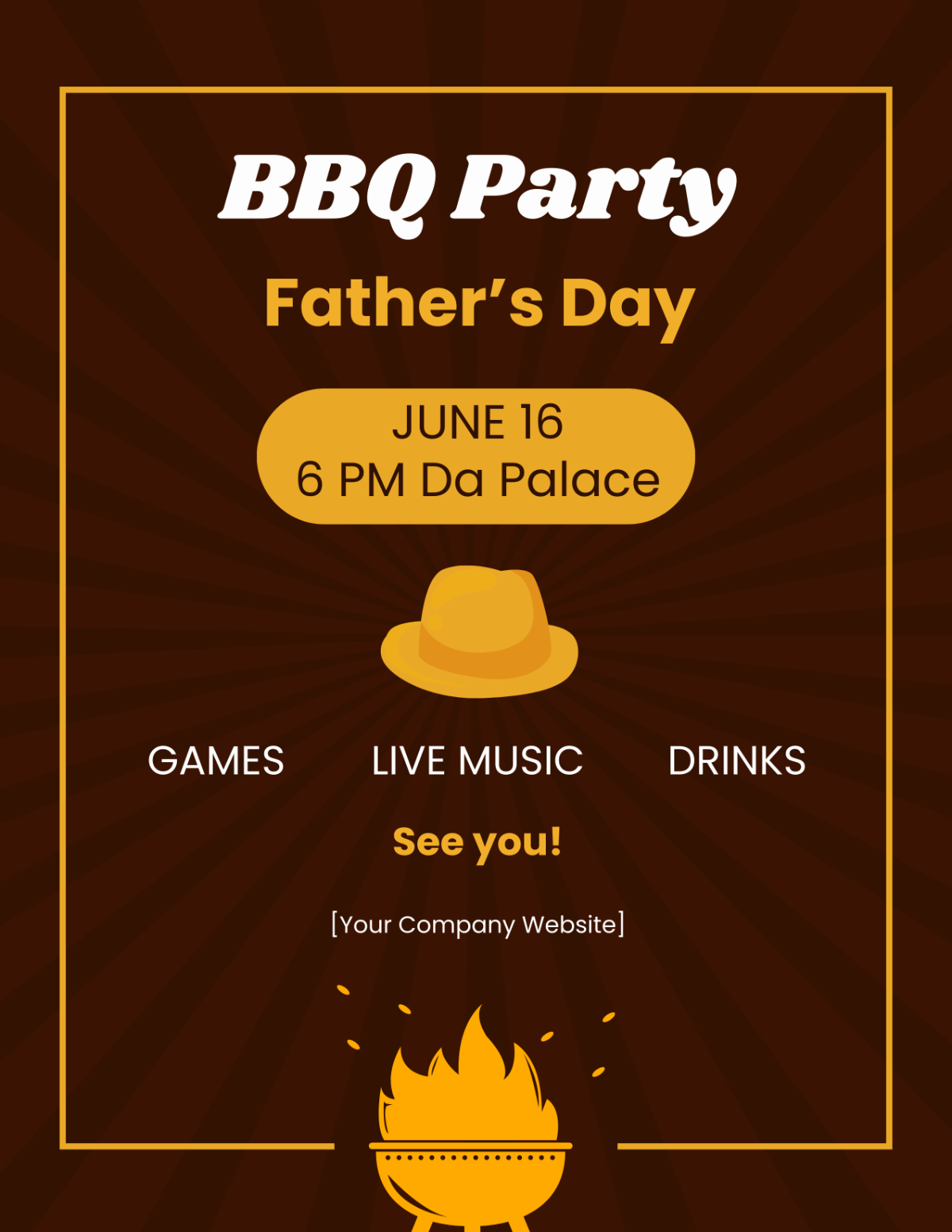 Father's Day BBQ Flyer