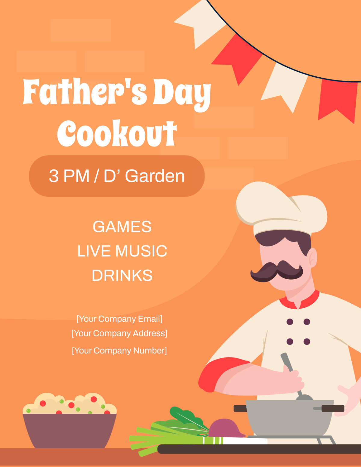 Father's Day Cookout Flyer