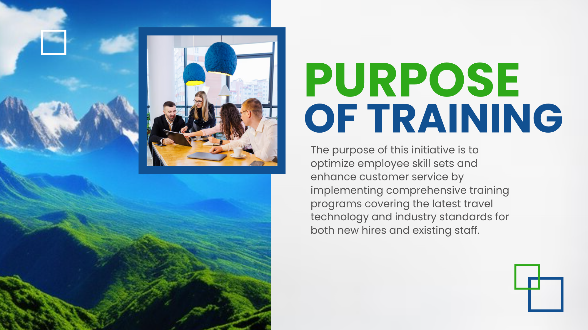 Free Travel Agency Training Presentation Template to Edit Online