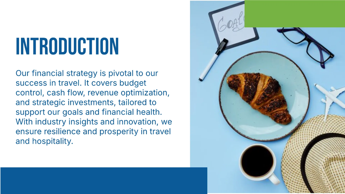 Free Travel Agency Finance Presentation Template to Edit Online