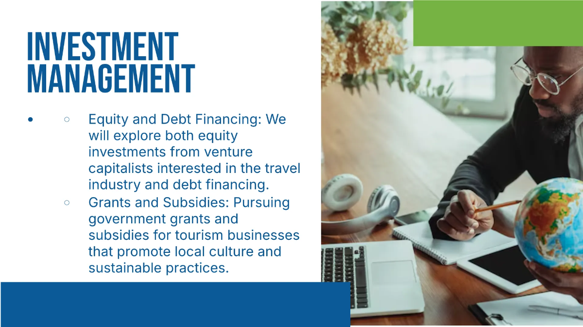 Free Travel Agency Finance Presentation Template to Edit Online