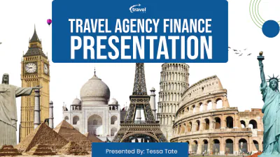 Free Travel Agency Finance Presentation Template to Edit Online