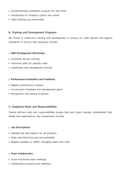 Free Hotel Operational Plan Template to Edit Online