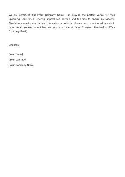 Free Hotel Business Letter Template to Edit Online