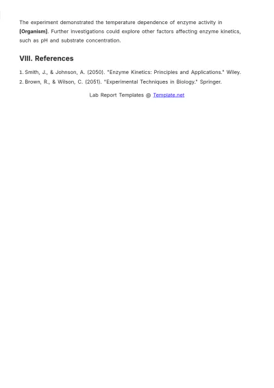 Free Basic Lab Report Template to Edit Online