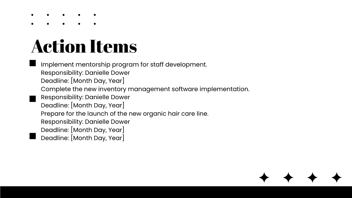 Free Salon Agenda Presentation Template to Edit Online