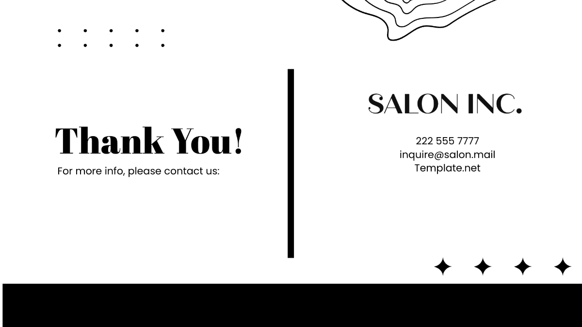 Free Salon Agenda Presentation Template to Edit Online