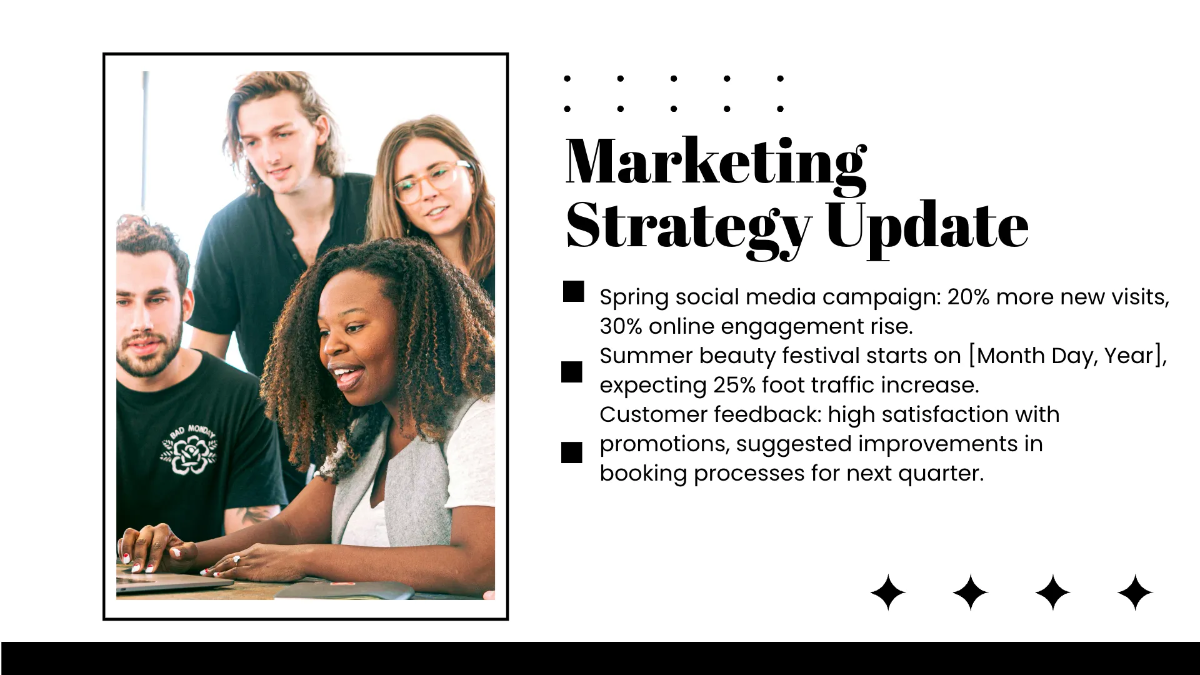 Free Salon Agenda Presentation Template to Edit Online