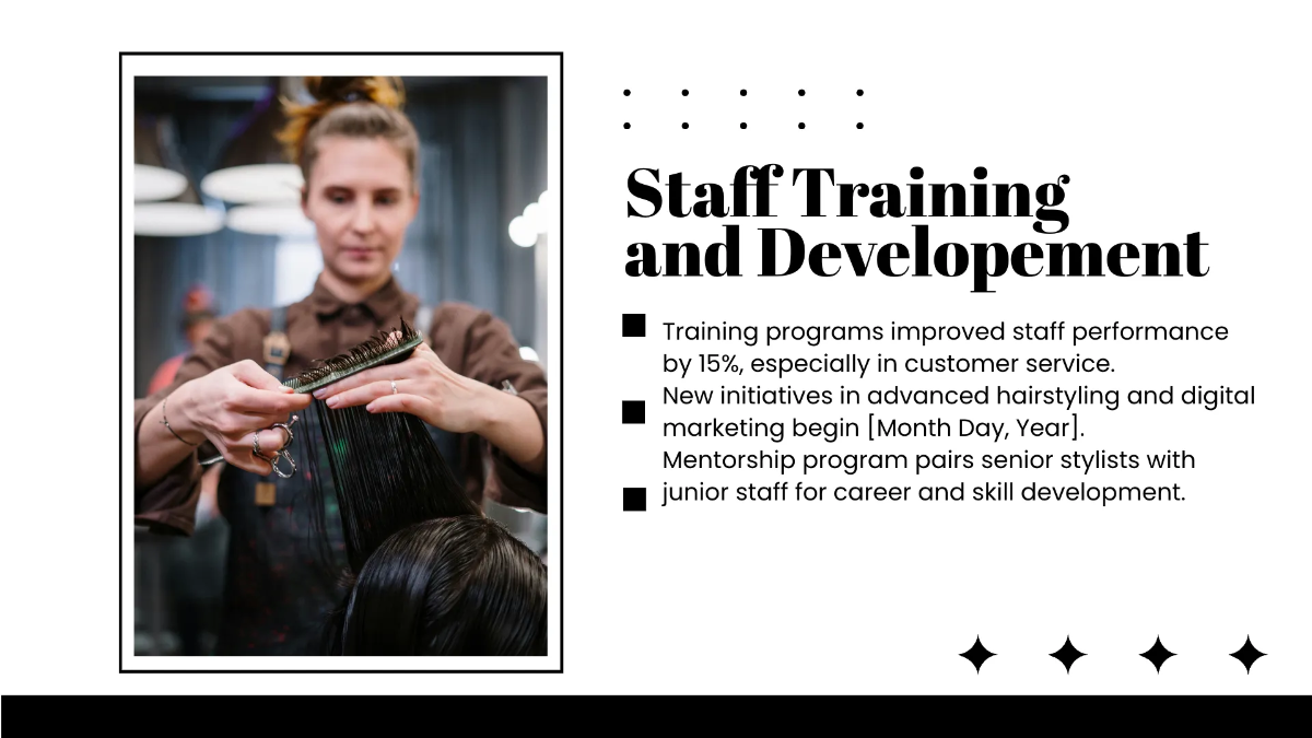 Free Salon Agenda Presentation Template to Edit Online