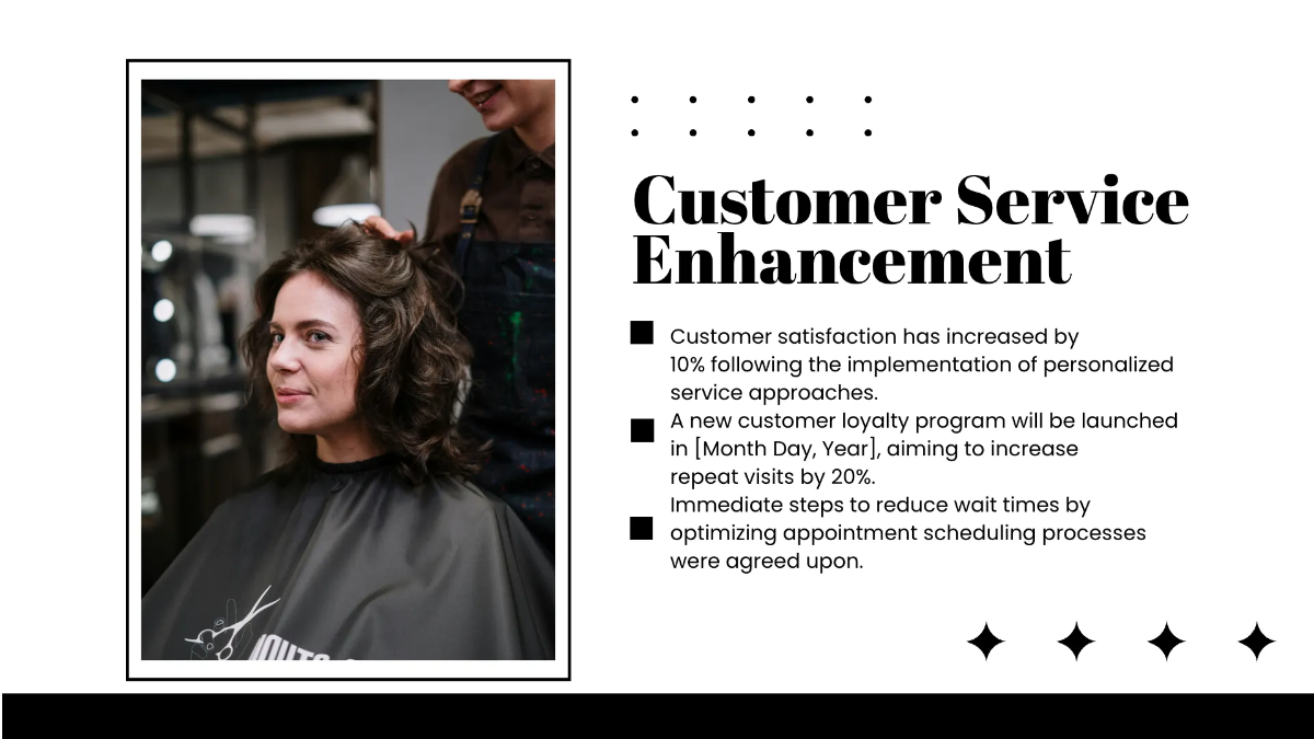 Free Salon Agenda Presentation Template to Edit Online