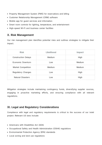 Free Hotel Development Proposal Template to Edit Online