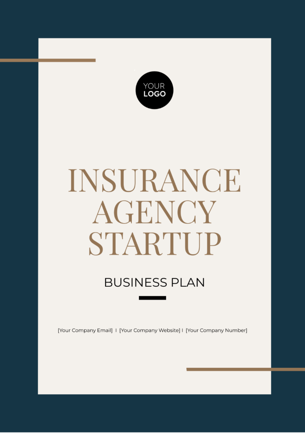 Insurance Agency Startup Business Plan Template - Edit Online & Download